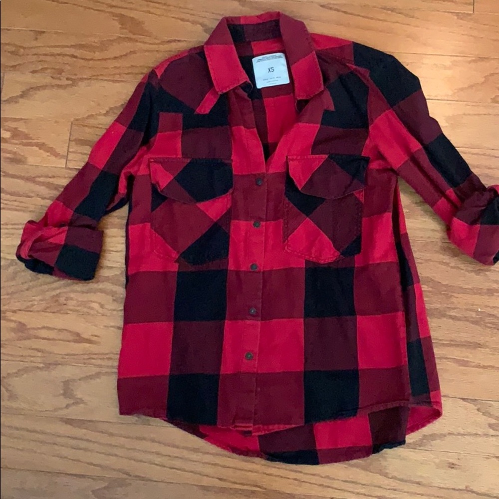 Zara Plaid Shirt Size XS